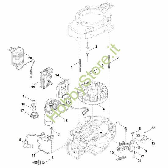 Picture of I - Sistema di accensione e volano EVC 300.0 E (EVC300-0002)